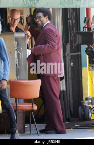 Denzel Washington filming 'Inner City'  Featuring: Denzel Washington Where: Los Angeles, California, United States When: 20 Apr 2017 Credit: Cousart/JFXimages/WENN.com Stock Photo