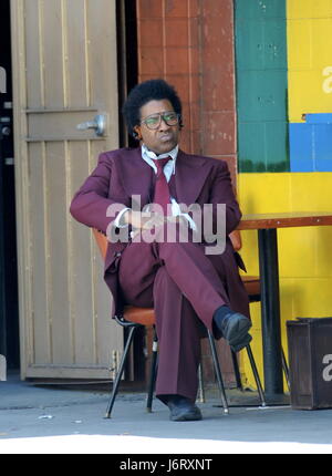 Denzel Washington filming 'Inner City'  Featuring: Denzel Washington Where: Los Angeles, California, United States When: 20 Apr 2017 Credit: Cousart/JFXimages/WENN.com Stock Photo