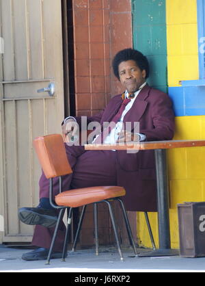 Denzel Washington filming 'Inner City'  Featuring: Denzel Washington Where: Los Angeles, California, United States When: 20 Apr 2017 Credit: Cousart/JFXimages/WENN.com Stock Photo