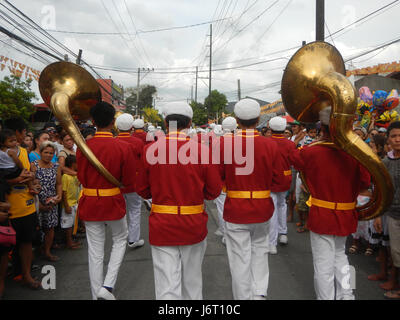 09721 San Isidro Labrador Parish Fiesta Pulilan Bulacan Carabao Kneeling Festival 2017  04 Stock Photo