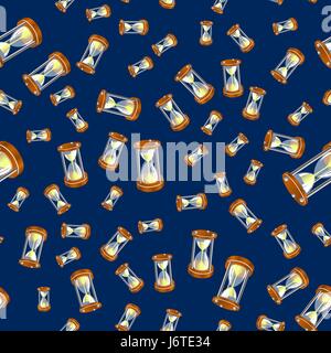 Sandclock Seamless Pattern Stock Vector