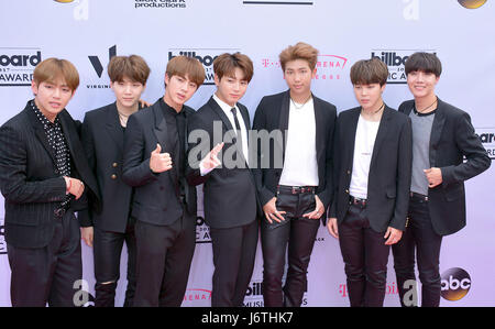 Las Vegas, Nevada, USA. 21st May, 2017. South Korean Boy Band BTS attend the 2017 Billboard Music Awards on May 21, 2017 at T-Mobile Arena in Las Vegas, Nevada. Credit: Marcel Thomas/ZUMA Wire/Alamy Live News Stock Photo