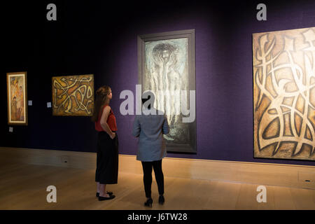 Mayfair, UK. 22nd May, 2017. A photo call of Pakistan Artwork took place at Bonhams in New Bond Street ahead of the auction on the 24th May 2017Credit: Keith Larby/Alamy Live News Stock Photo