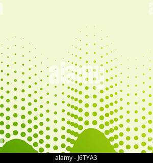 abstract vector halftone background - bright green Stock Vector