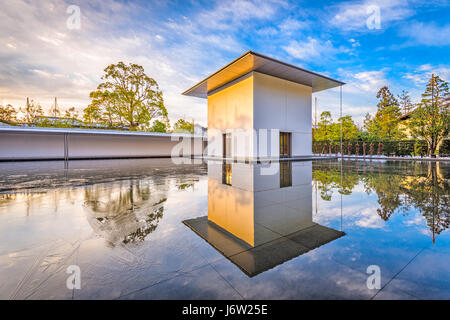 KANAZAWA, JAPAN - JANUARY 19, 2017: The D.T. Suzuki Museum. The museum commemorates the works of Daisetsu Teitaro Suzuki, a scholar instrumental in sp Stock Photo