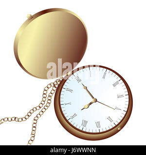 future face clock hours illustration display elegant hand future face clock Stock Photo