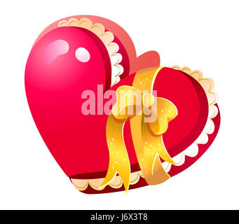 jewelry jewellery gift box valentine heart present beautiful beauteously nice Stock Photo