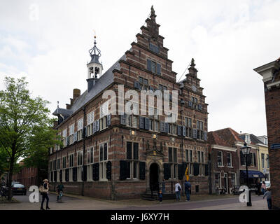 NAARDEN - NETHERLANDS - MAY 13, 2017: Town hall at Naarden. It is a city and former municipality in the Gooi region in the province of North Holland i Stock Photo