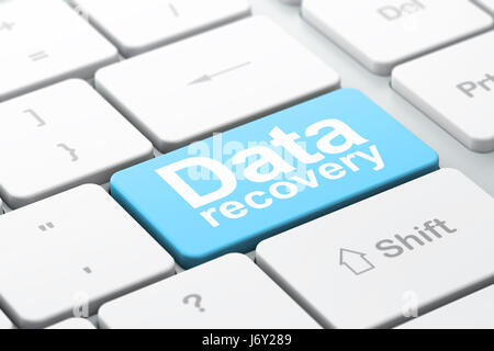 Information concept: Data Recovery on computer keyboard background Stock Photo