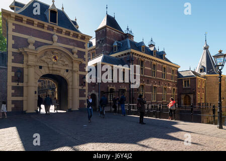 THE HAGUE, NETHERLANDS - MAY 5, 2016:The Hague is the seat of the Dutch government, parliament, the Supreme Court, and the Council of State, but the c Stock Photo