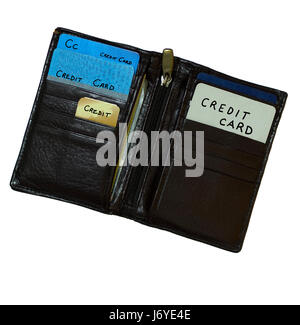 finance debt purse wallet moneybag pocketbook bank lending institution pay Stock Photo
