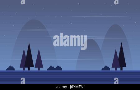 Background game with spruce scenery Stock Vector Image & Art - Alamy