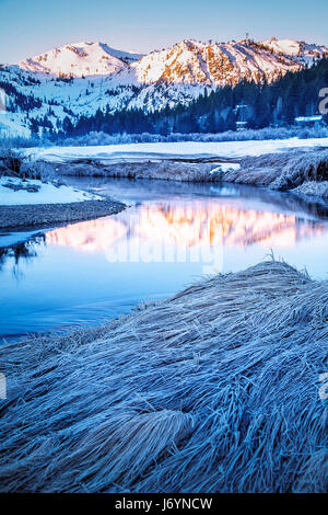 Squaw Valley Ski Resort, Lake Tahoe, California, United States Stock Photo