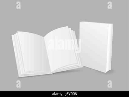 Closed and open book Stock Vector