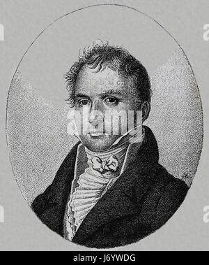 Casimir Pierre Perier (1777-1832). French banker, mine owner and political leader. Engraving, Our Century, 1883. Spanish Edition. Stock Photo