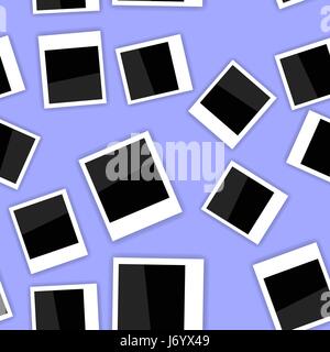 Photo Frame Seamless Pattern Stock Vector