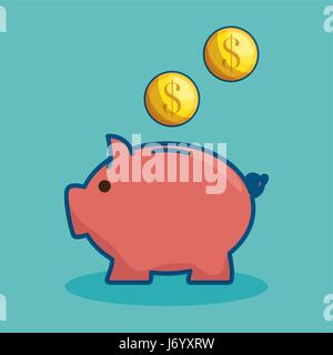 Money-related objects design Stock Vector