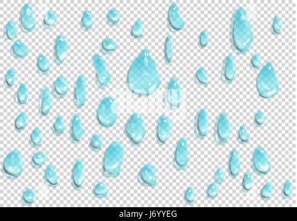 water drop on transparent background. 10 EPS Stock Vector