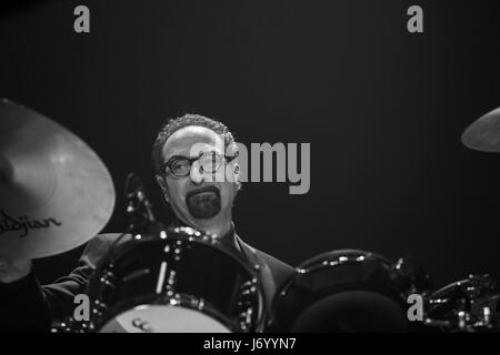 Drummer Bobby Z of The Revolution, Prince's 80's backing band performs at The Phoenix Concert Theatre in Toronto, Canada Stock Photo