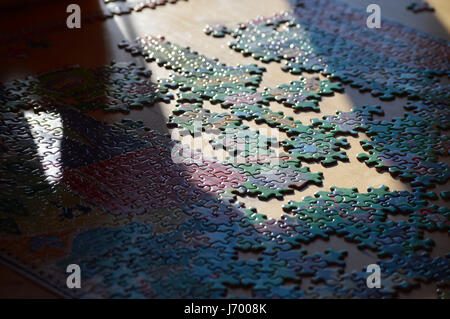 Puzzle in Shadows Stock Photo