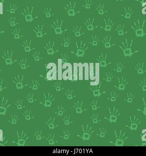 Human Hands Seamless Pattern Stock Vector