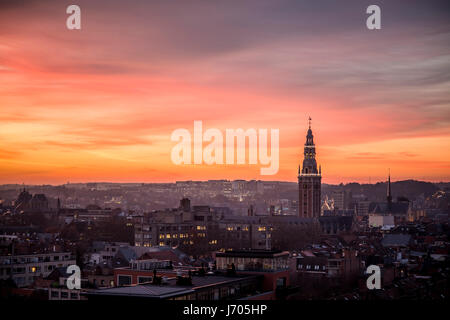 skyline of Leuven, Belgium Stock Photo