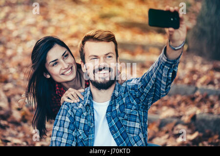 Taking a selfie Stock Photo