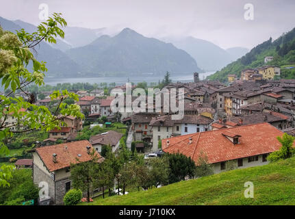 town Anfo Lake Idro, Lombardy in northern Italy Stock Photo