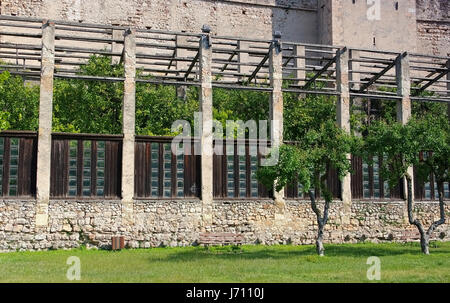 Torri del Benaco lemon garden on Lake Garda in Italy Stock Photo