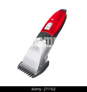 Hair clipper isolated on white background. Stock Vector