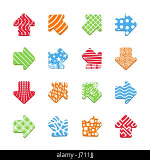 Arrows isolated on white background Stock Vector