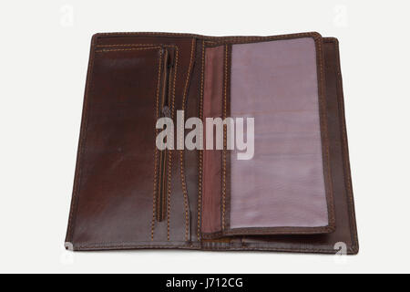 Brown Leather Wallet Stock Photo
