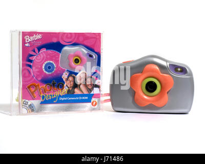 Barbie Digital Camera and CD-ROM Stock Photo