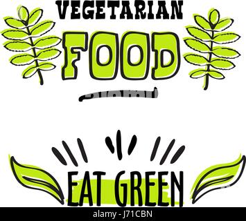 Organic and vegan logo labels Stock Vector