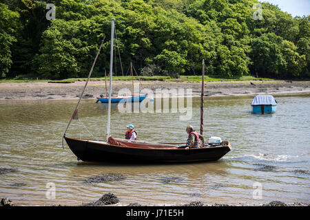 A creek on River Dart at Stoke Gabriel Stock Photo