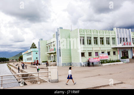 May 23, 2017 - Pyongyan, Pyongyan, China - Pyongyang, North Korea-August 2016: (EDITORIAL USE ONLY. CHINA OUT) Middle school students walking in Pyongyang. (Credit Image: © SIPA Asia via ZUMA Wire) Stock Photo