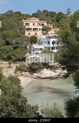 beach in Cala Santanyi, Majorca, Spain Stock Photo