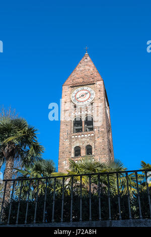 Rivoli,Turin,Italy,Europe - January 4, 2017 : The belfry of Santa Maria della Stella in Rivoli Stock Photo