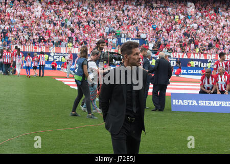 Madrid, Spain. 21st May, 2017. Diego Pablo Simeone. Credit: Jorge Gonzalez/Pacific Press/Alamy Live News Stock Photo