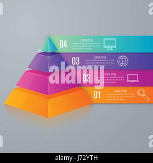 Vector illustration infographics four options Stock Vector