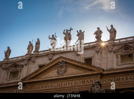 The Papal Basilica of Saint Peter, commonly known as St. Peter's Basilica Stock Photo