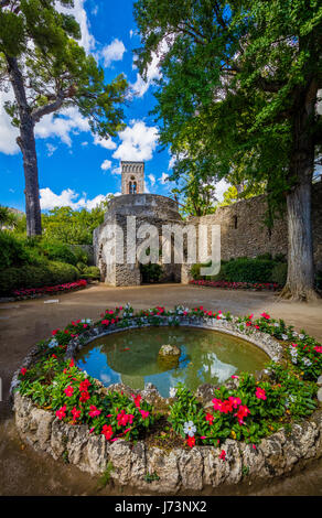 Villa Rufolo is a building within the historic center of Ravello, a town in the province of Salerno, Italy. Stock Photo