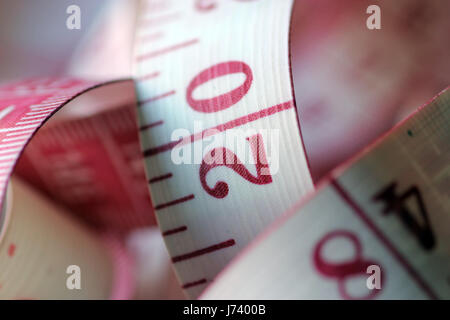 macro image measuring tape Stock Photo