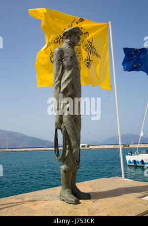 Sailor's memorial, Sami, Kefalonia, Greece Stock Photo