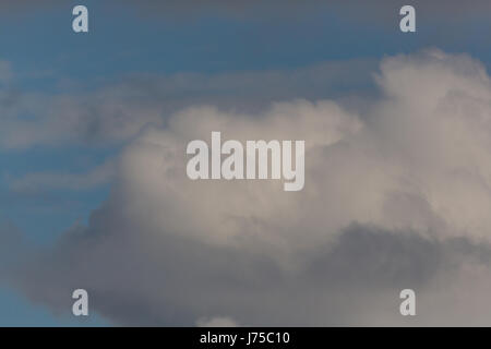 natural white cumulus cloud in blue sky Stock Photo