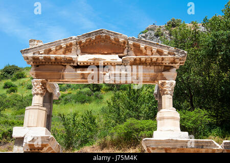 Fountain of Trajan in Ephesus, Turke Stock Photo