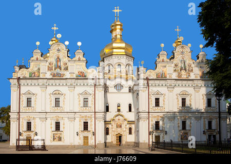 The Dormition Cathedral inside the Kiev Pechersk Lavra in Kiev, Ukraine Stock Photo