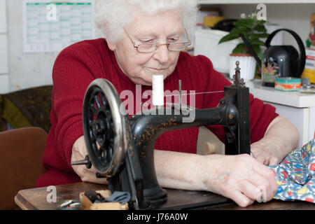 woman granny seniors senior citizens the elderly elderly people elderly persons Stock Photo