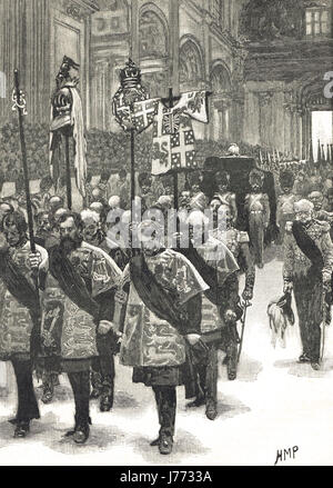 Funeral of the Duke of Wellington 1852 Stock Photo
