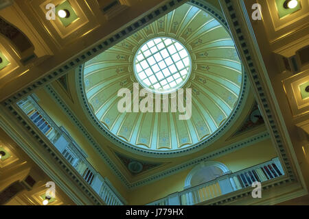 the architectural design inside the Virginia Capitol building, USA Stock Photo